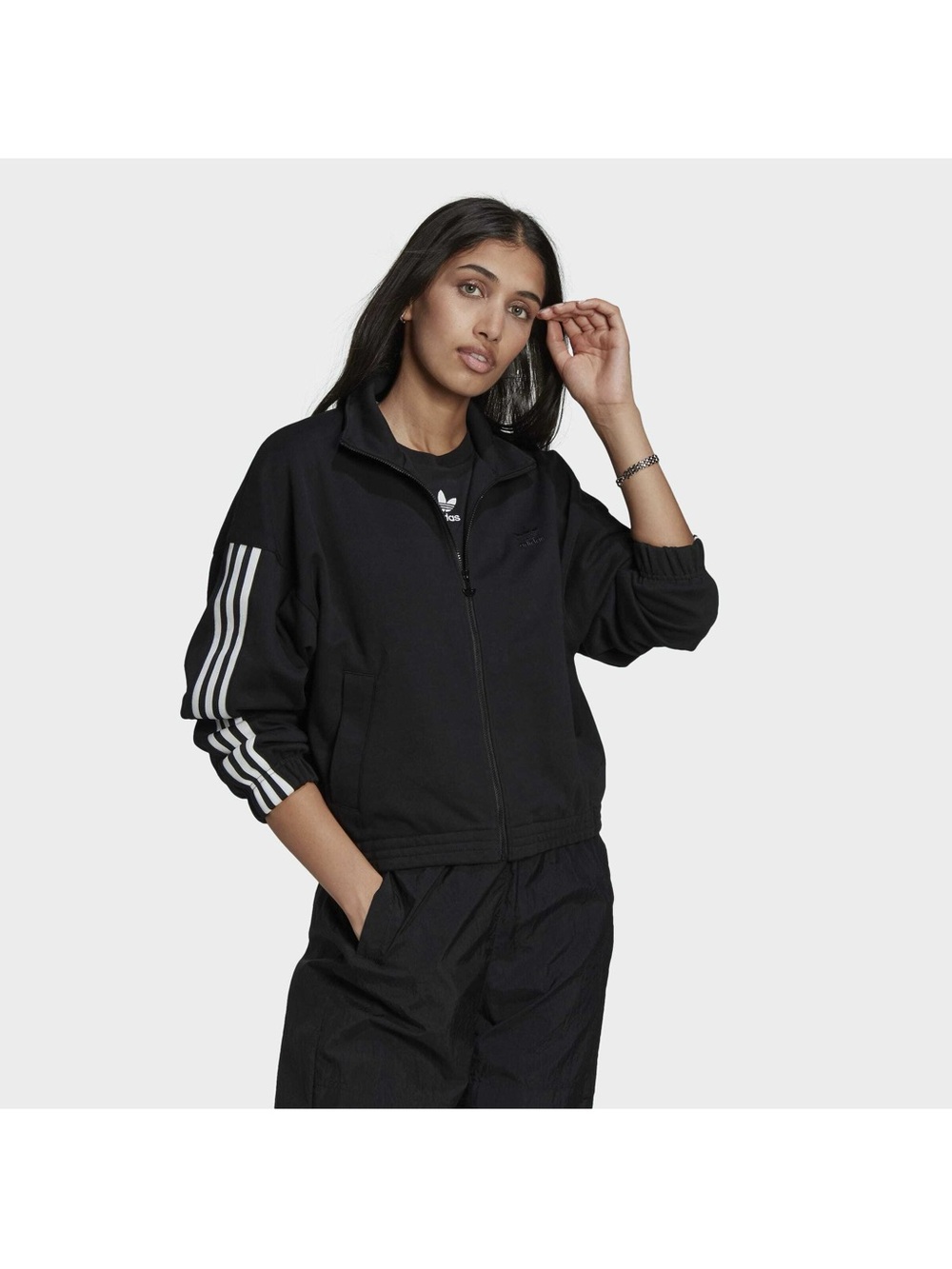 Adidas 3D TREFOIL TRACK TOP - Training jacket - black